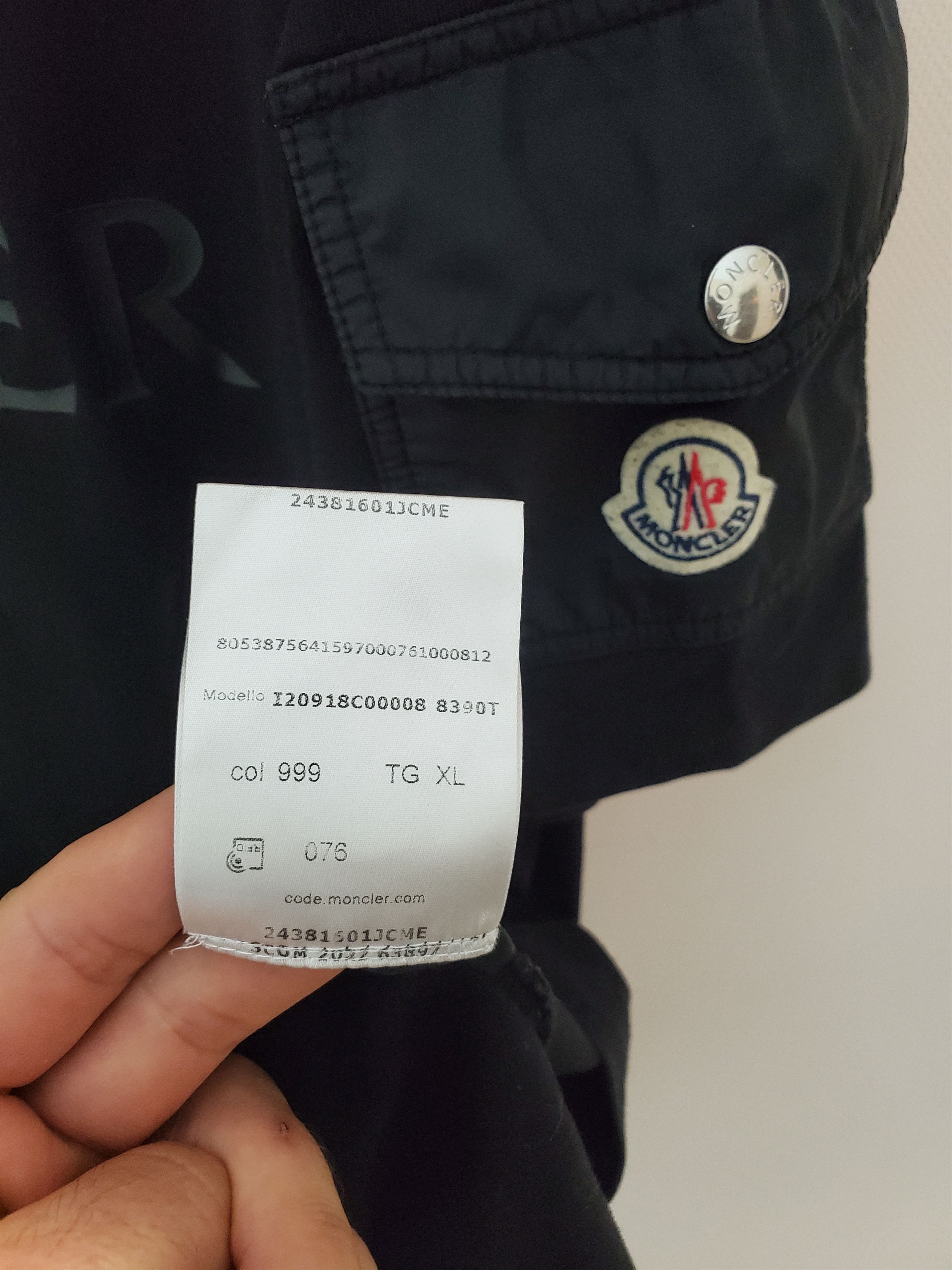 Moncler Moncler laminated-logoT-shirt new condition size L,Xl Size US XL / EU 56 / 4 - 7 Thumbnail