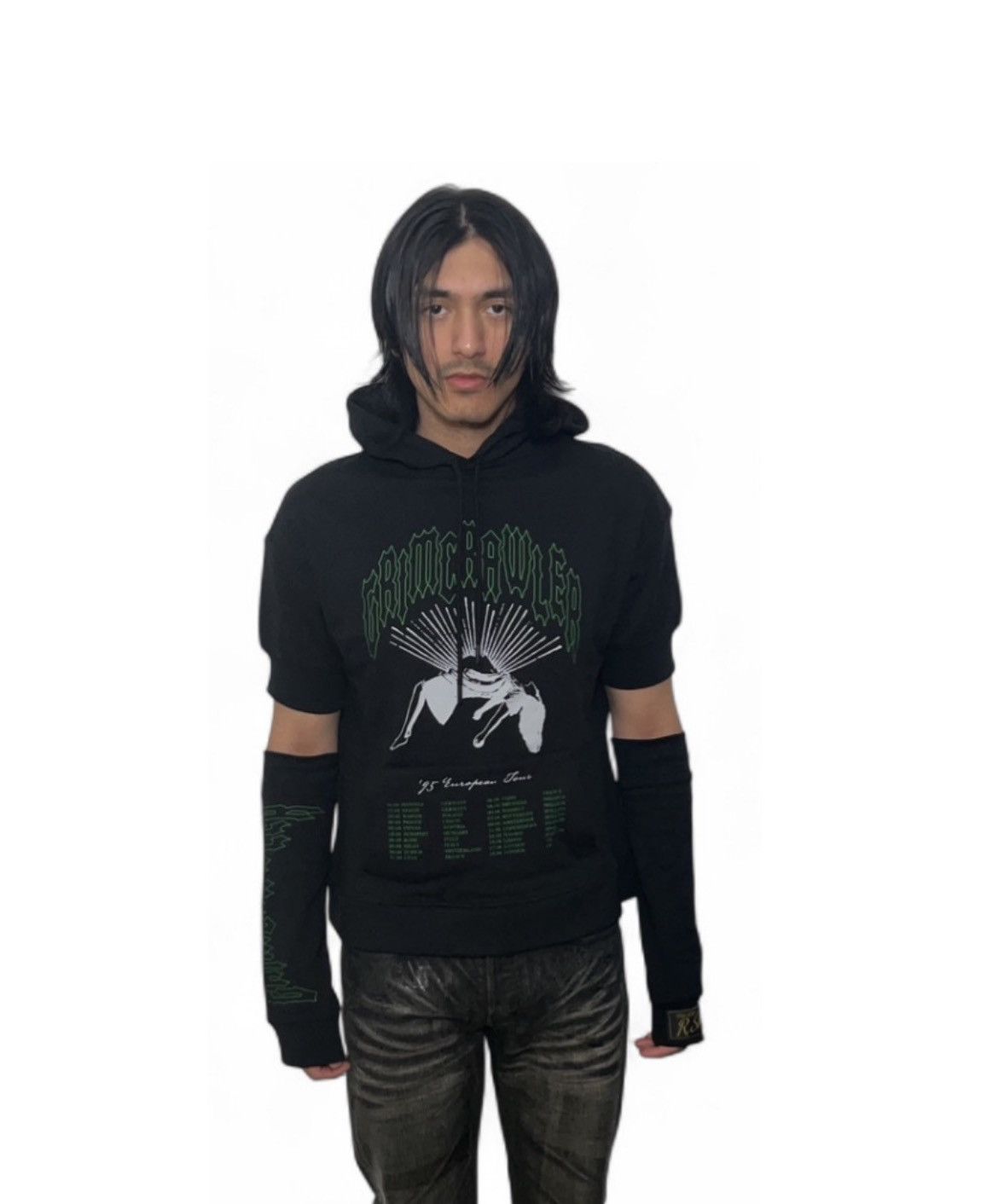 Raf Simons SS22 Raf Simons ‘Grimcrawler’ Seperate Sleeve Hoodie Size US XS / EU 42 / 0 - 8 Thumbnail