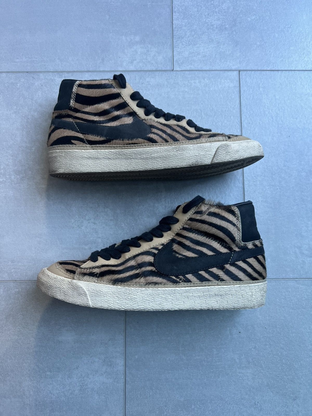 Nike 2004 Nike Blazer Mid WMNS "Zebra Pony Hair" - Size 9.5W/8M Size US 9.5 / EU 42-43 - 9 Thumbnail