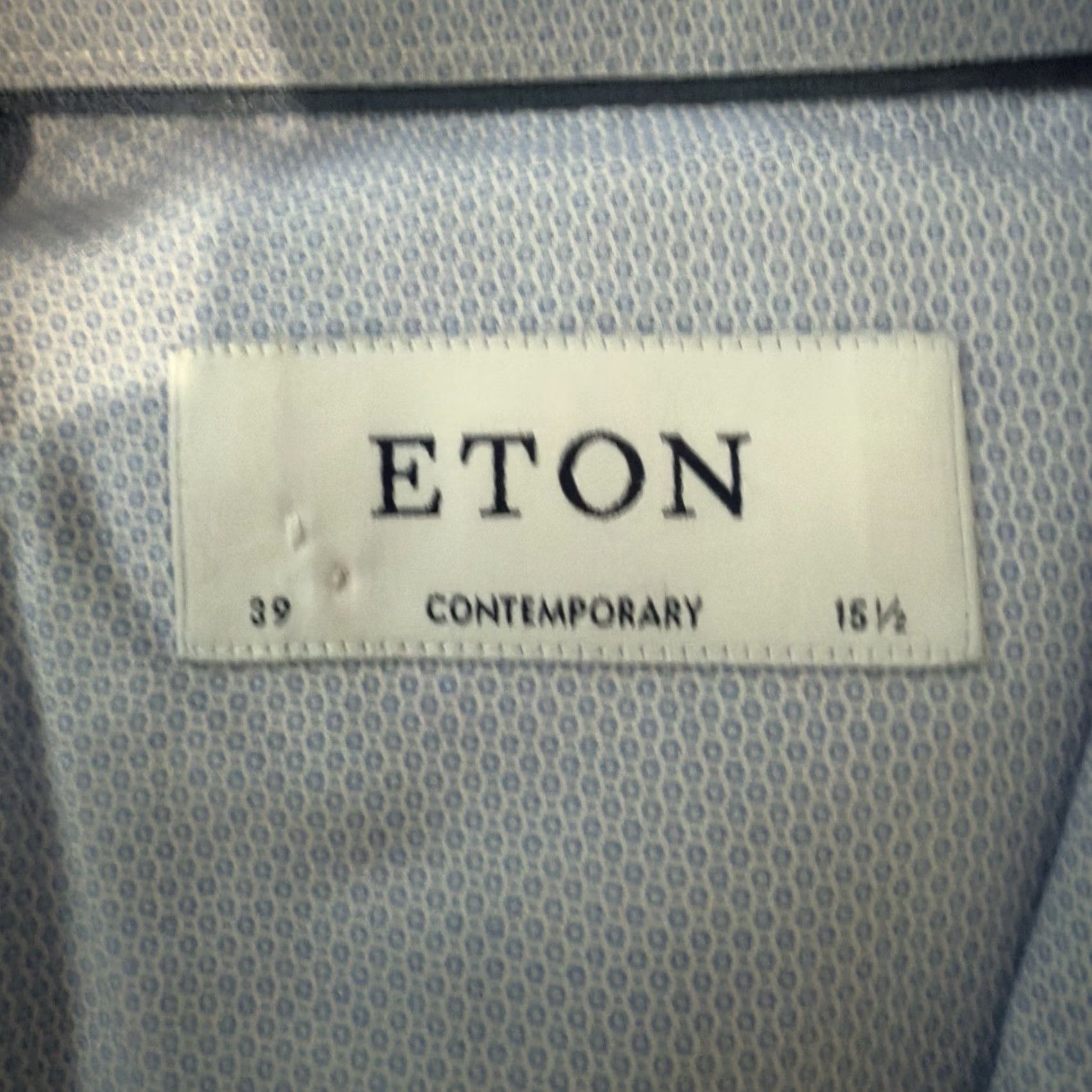 Eton Eton Shirt Mens Long Sleeve Button-Down Blue 15.5 Regular Size Mens Clothing Collection Size US L / EU 52-54 / 3 - 4 Thumbnail