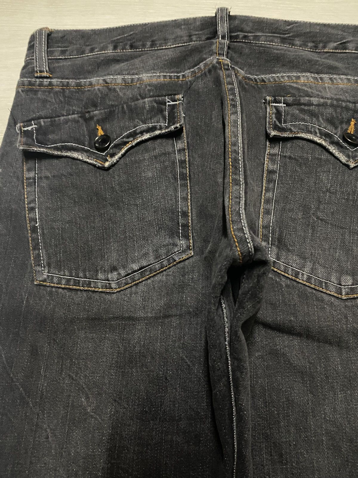 Japanese Brand Root Three vintage black denim jeans jeans Size US 32 / EU 48 - 5 Thumbnail