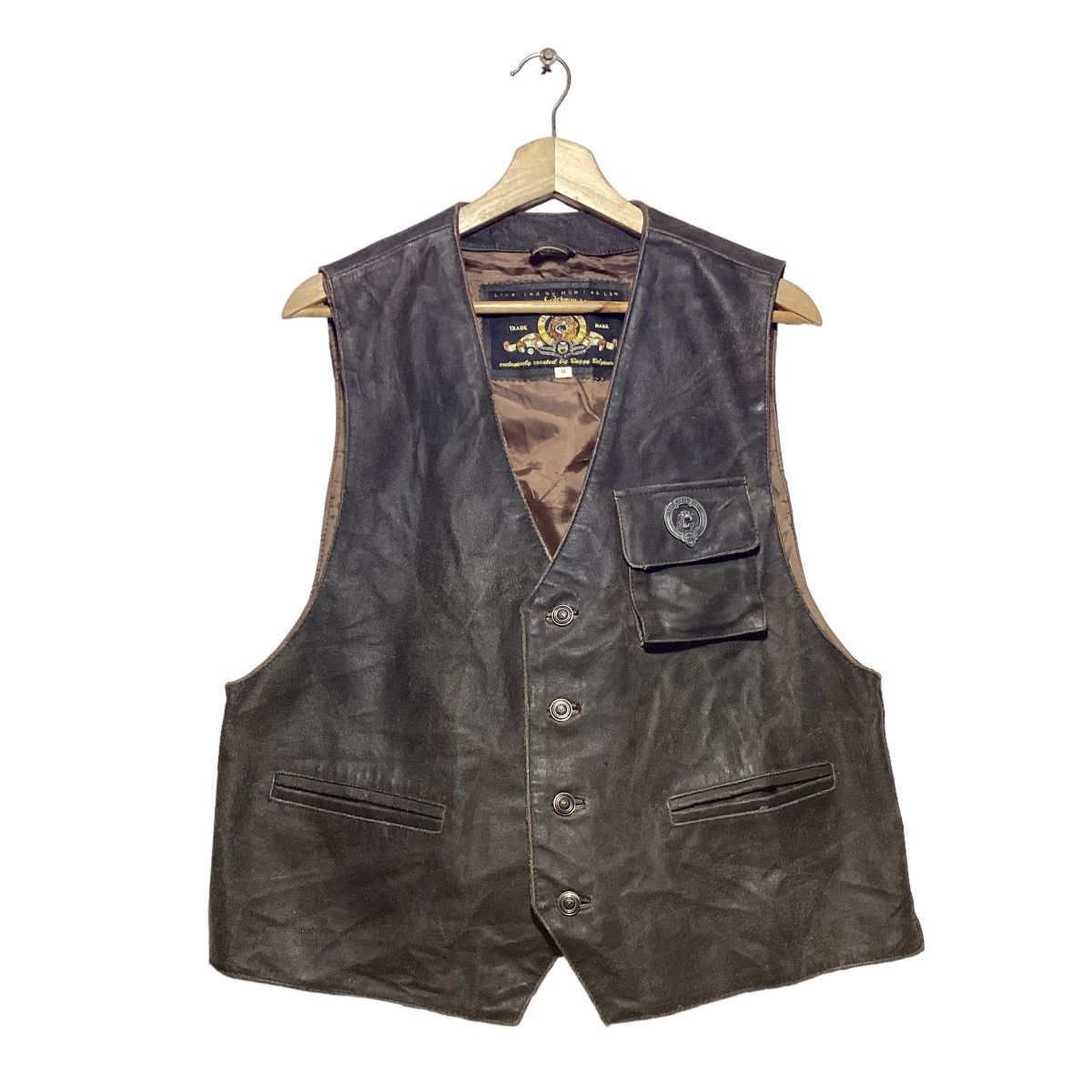 Other Metro Goldwyn Mayer By Baggy Belgium Leather Vest Size US M / EU 48-50 / 2 - 1 Thumbnail