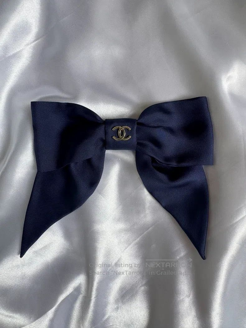 Chanel Chanel Blue bow hair clip Size ONE SIZE - 2 Thumbnail
