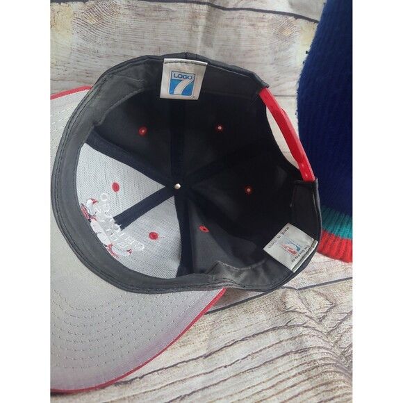 Logo 7 Vtg 90s NBA Chicago Bulls Snapback Hat Jordan Size ONE SIZE - 7 Thumbnail