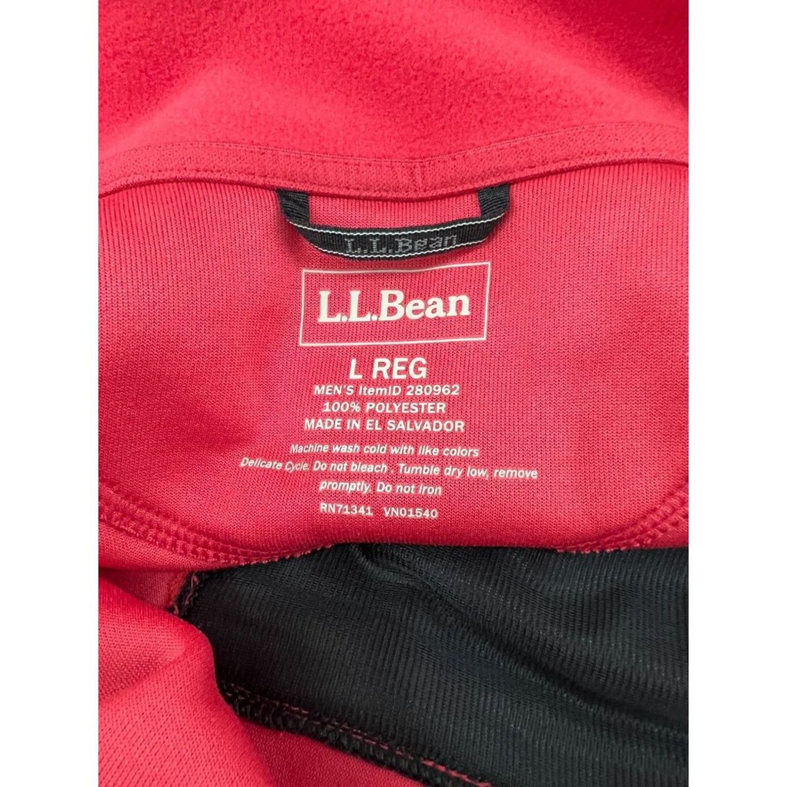 L.L. Bean L.L. Bean 1/4 Zip Fitness Fleece Pullover Cottage Red L Size US L / EU 52-54 / 3 - 3 Thumbnail