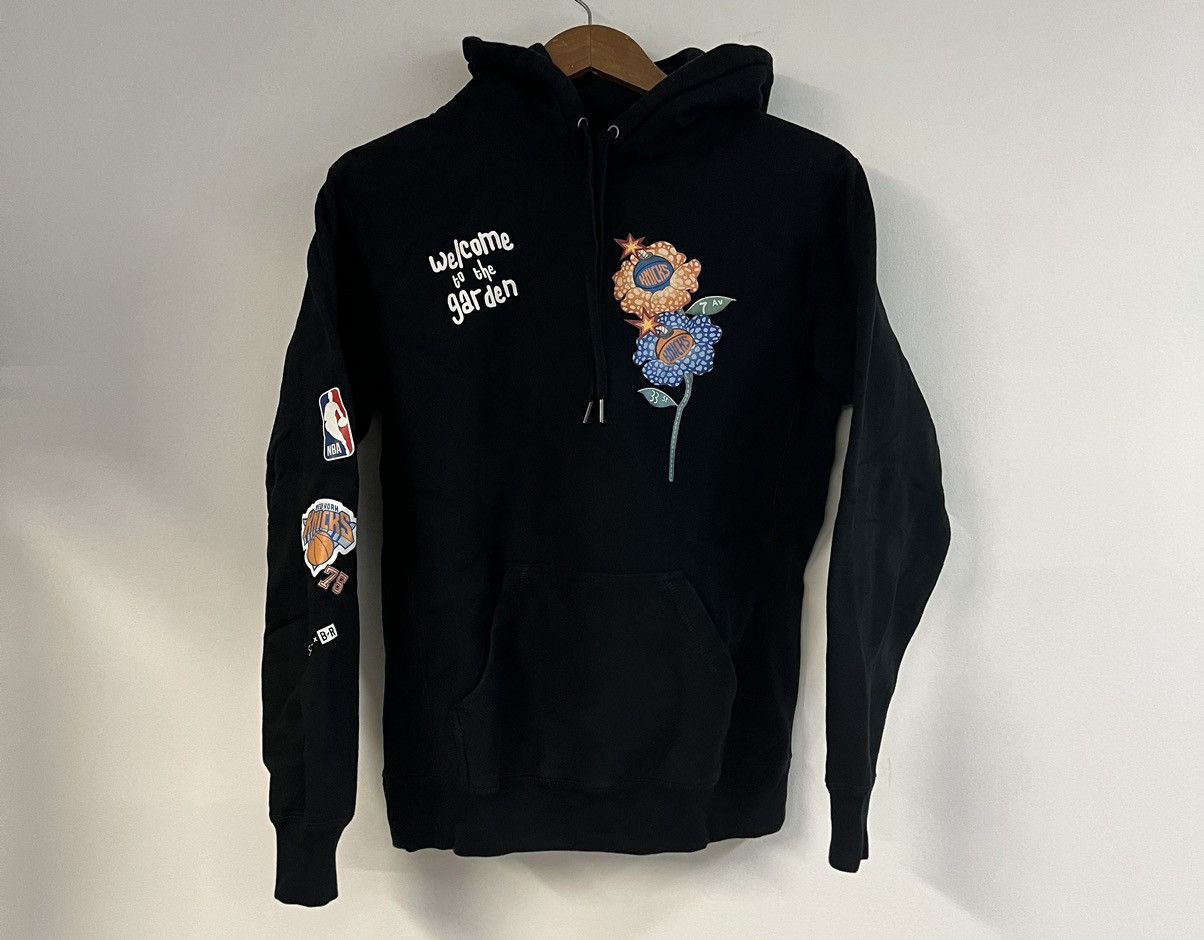 image of Sue Tsai X Bleacher Report New York Knicks The Garden Hoodie in Black, Men's (Size Small)