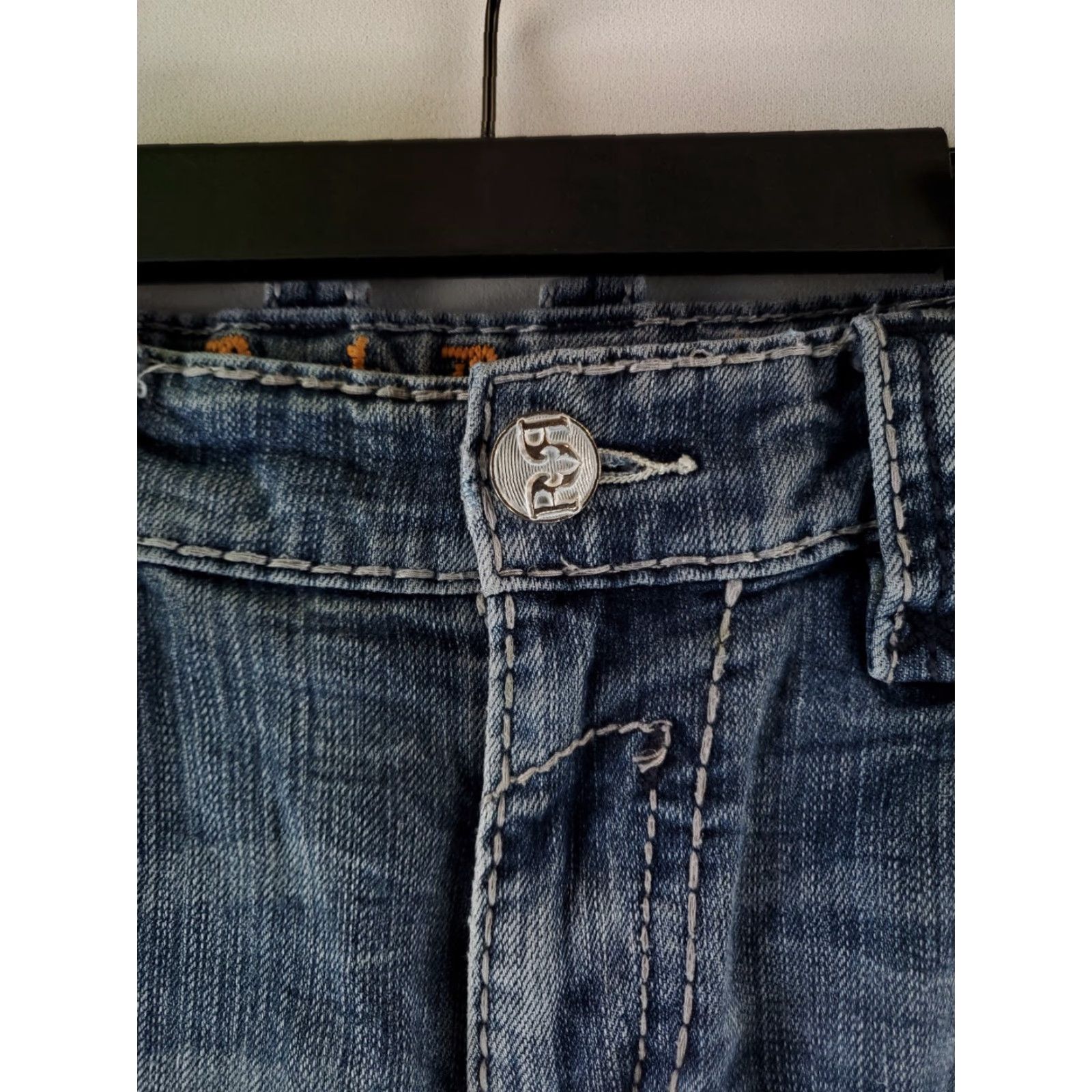 Vintage Rock Revival Jeans Blue Mens 40 Regular 31 Inseam Straight Cace Blue 40x31 Actual Size US 40 / EU 56 - 2 Thumbnail