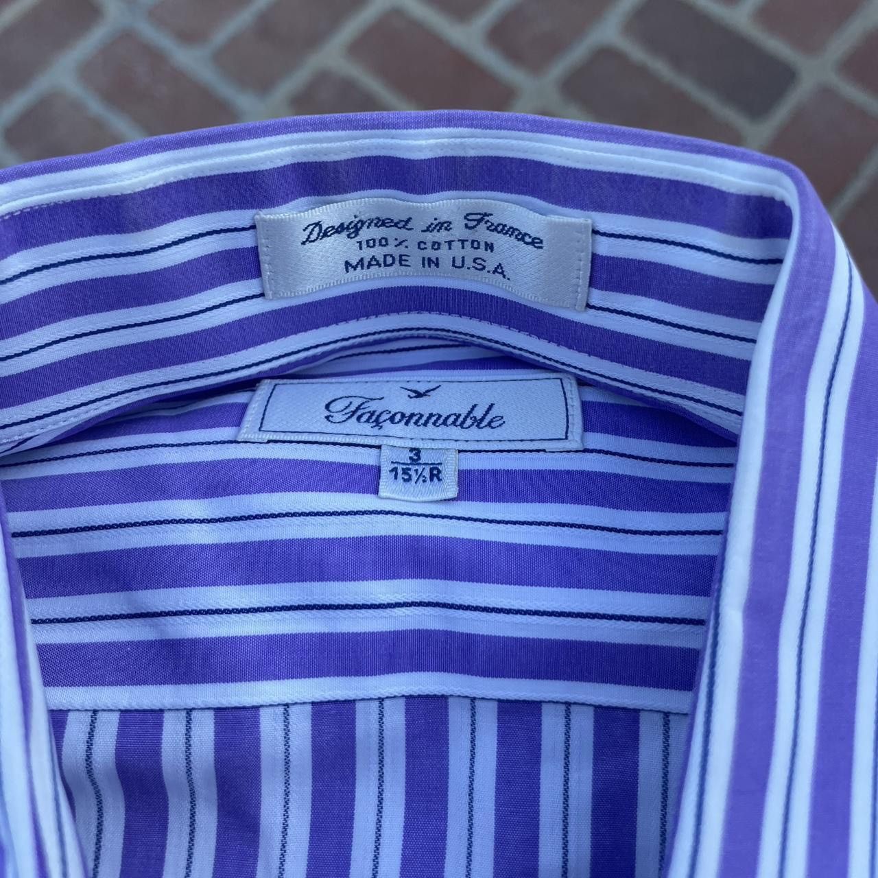 Tommy Hilfiger Façonnable vintage striped Oxford Shirt Mens Large Size US L / EU 52-54 / 3 - 5 Thumbnail