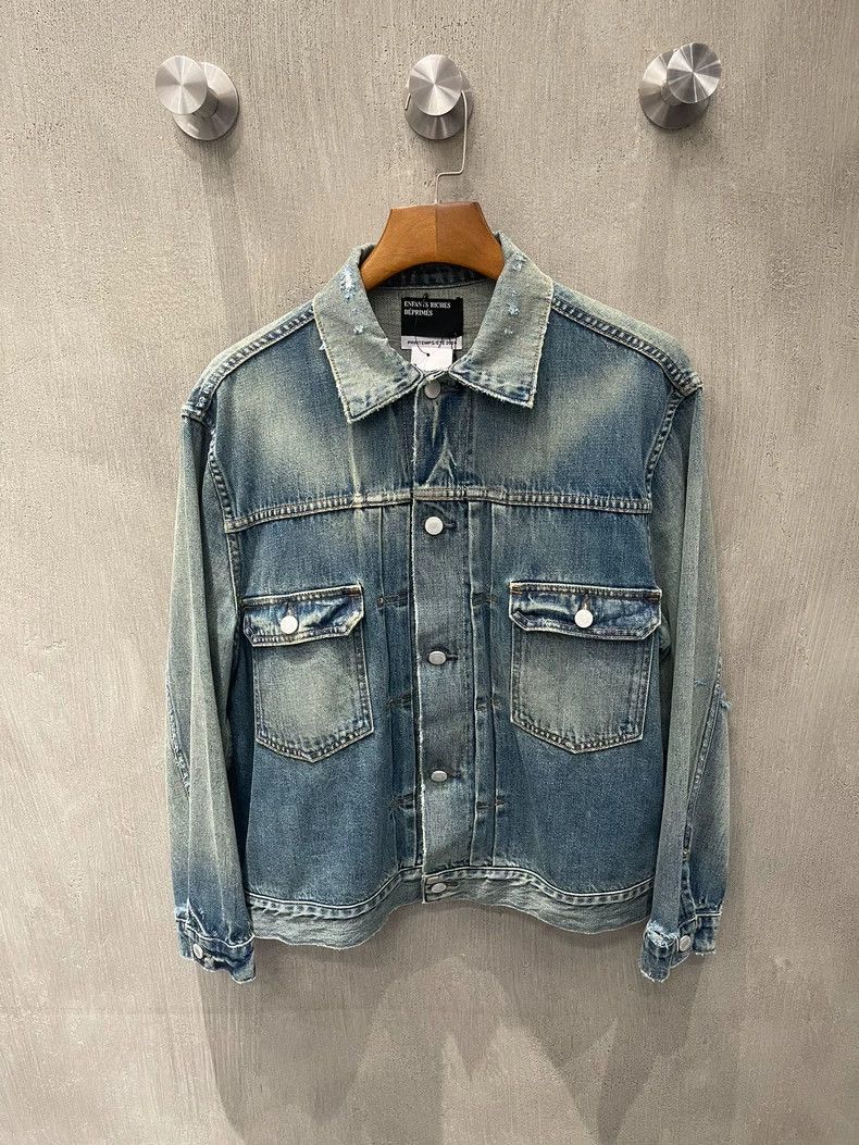 Enfants Riches Deprimes Enfants Riches Deprimes Destroy Denim Shirt Jacket 2501-Ne Size US XL / EU 56 / 4 - 1 Thumbnail