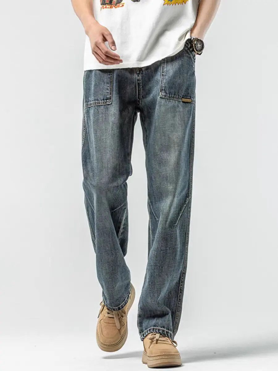 Japanese Brand High Street Vintage Simple Straight Jeans Size US 32 / EU 48 - 3 Thumbnail