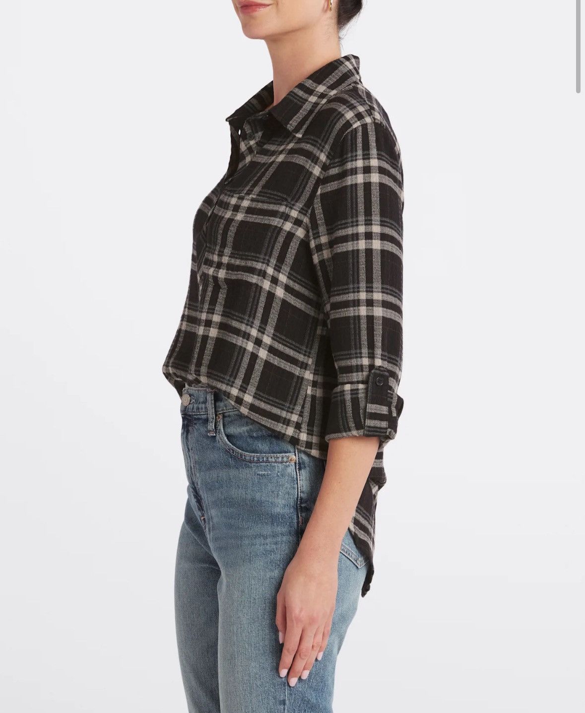 Other STITCH FIX COSMIC BLUE LOVE Maci Relaxed Half Button Down Size S / US 4 / IT 40 - 1 Thumbnail
