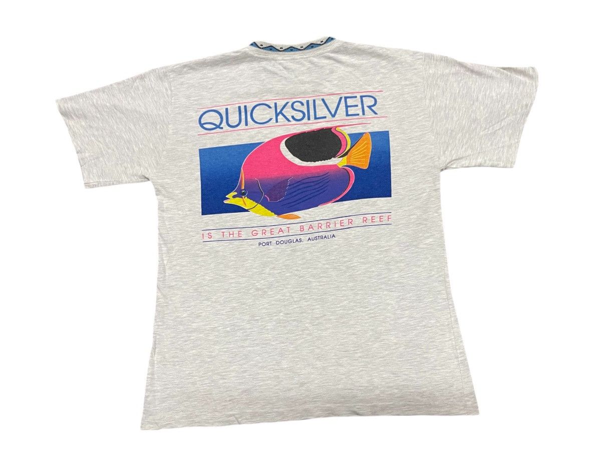 Quiksilver RARE 90s QUICKSILVER FISH DESIGN TEES Size US M / EU 48-50 / 2 - 3 Thumbnail
