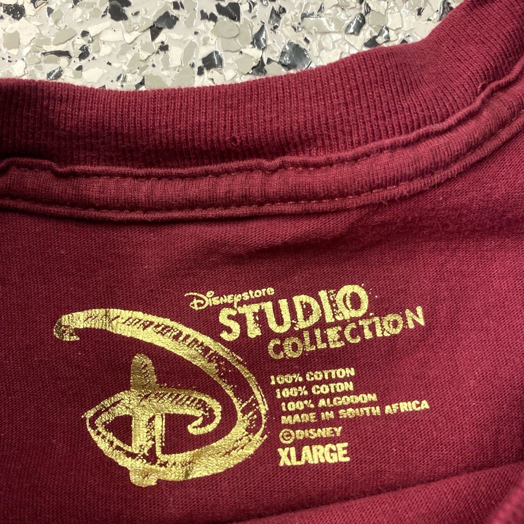 Disney VINTAGE Disney World Studio Mickey Mouse Donald Duck T Shirt Adult XL Burgundy Cotton Logo Crew Neck Short Sleeve Men Disney Magic Kingdom Size US XL / EU 56 / 4 - 2 Thumbnail