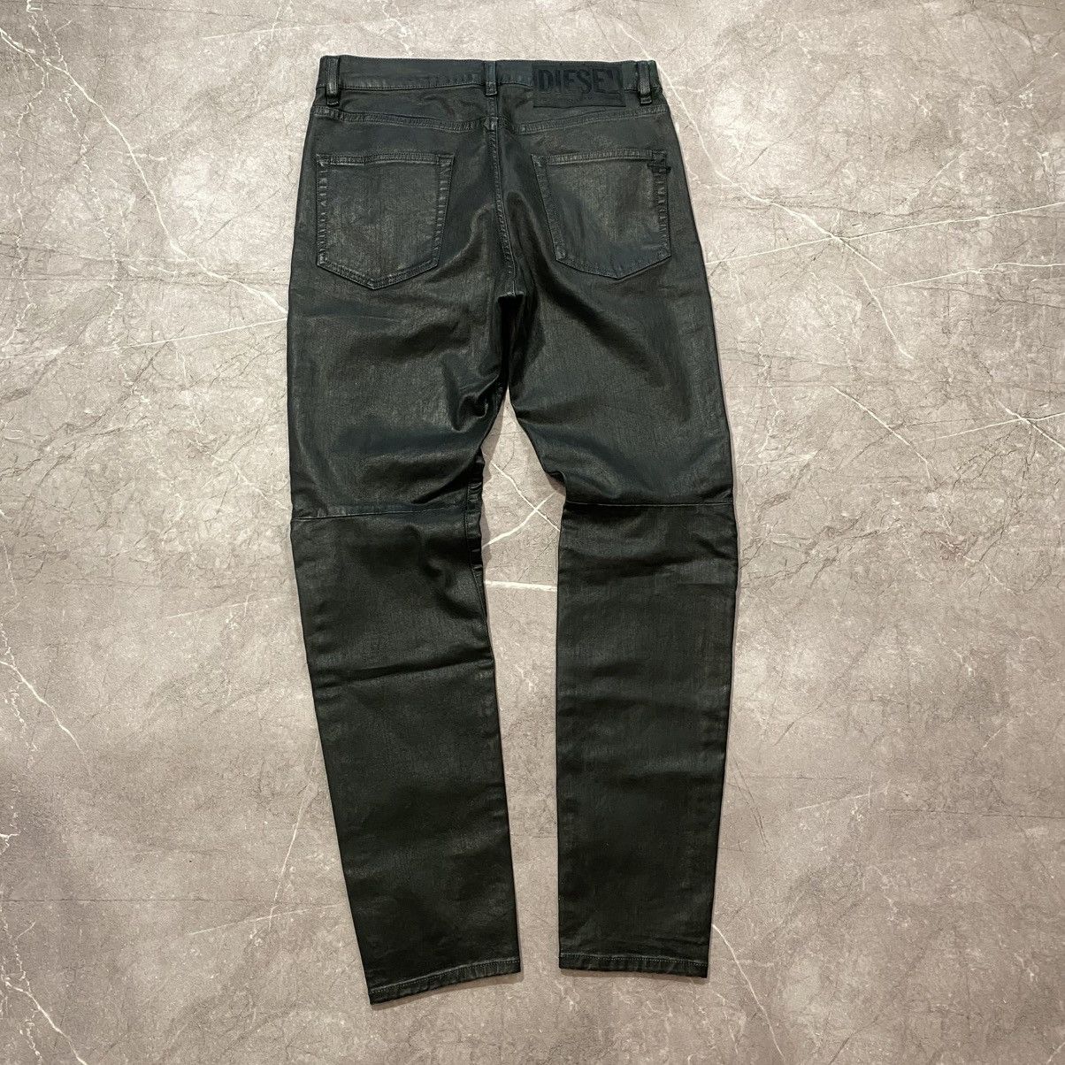RARE ! VINTAGE DIESEL LEATHER PANTS LOGO 00s
