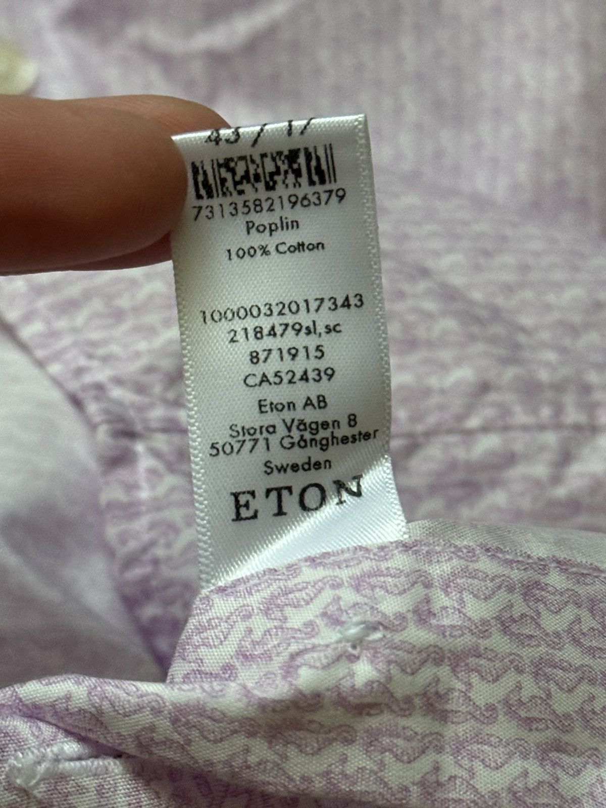Designer × Eton Eton XL 43 slim all printed sea horse shirt button up dress Size US XL / EU 56 / 4 - 9 Thumbnail