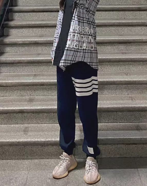 Thom Browne Thom Browne TB 4-Stripe Navy Track Pants Size 4 95 New Size US 36 / EU 52 - 8 Thumbnail