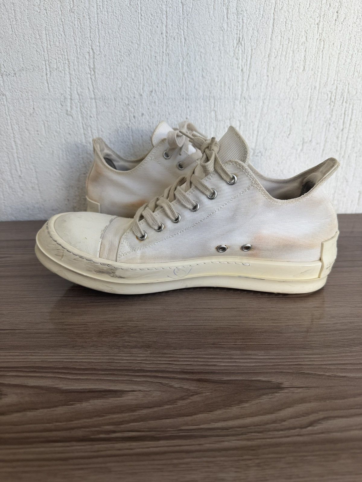 Rick Owens Drkshdw Khaki canvas ramones Size US 8 / EU 41 - 14 Thumbnail
