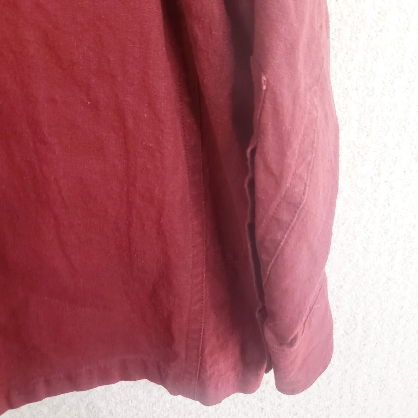 Vintage Smith Center Shirt Mens M Maroon Hemp Heavy USA Breathable Outdoor Natural Fiber Shirt Size US M / EU 48-50 / 2 - 7 Thumbnail