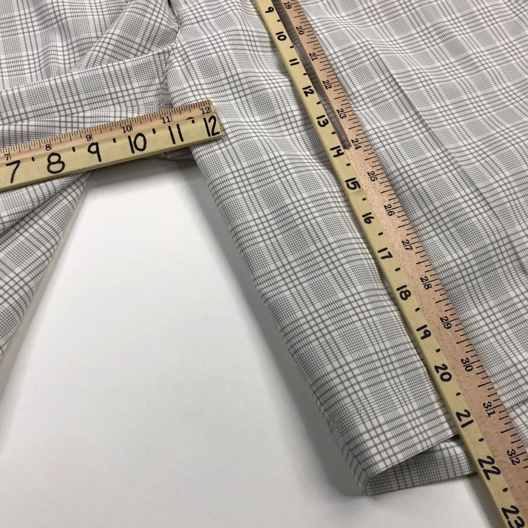 Nike Nike Golf Chino Shorts Blue Plaid Polyester Stretch Flat Front Belt Loops 11" Mens 36 Size US 36 / EU 52 - 5 Thumbnail