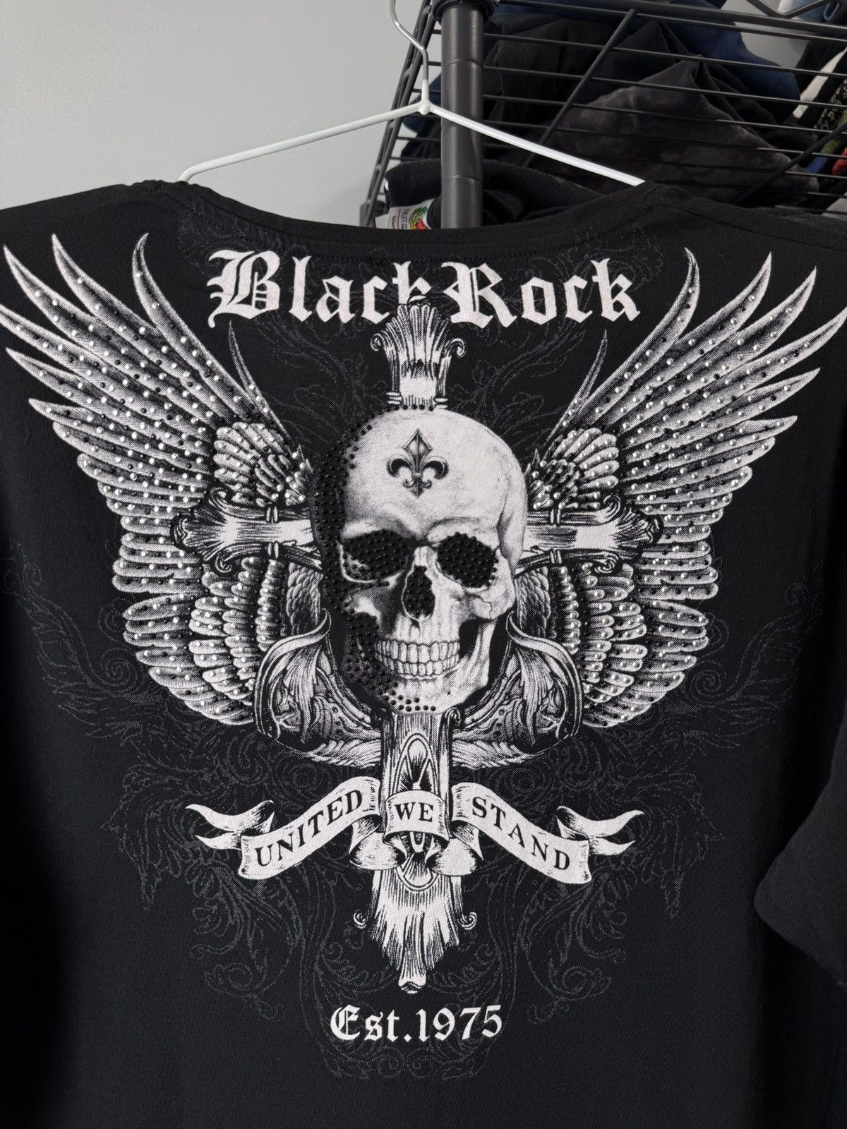Other Vintage Skull Skeleton Cross T Shirt Y2K Ed Hardy Size US L / EU 52-54 / 3 - 6 Thumbnail