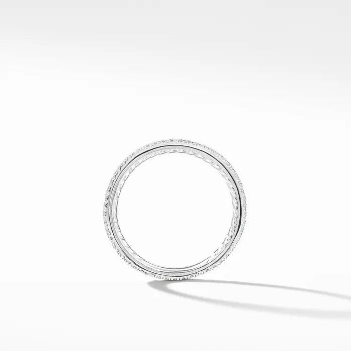 David Yurman o1w1db11025 / Size 7 / WR3075 Dy Eden Band Ring in Silver Size ONE SIZE - 2 Thumbnail