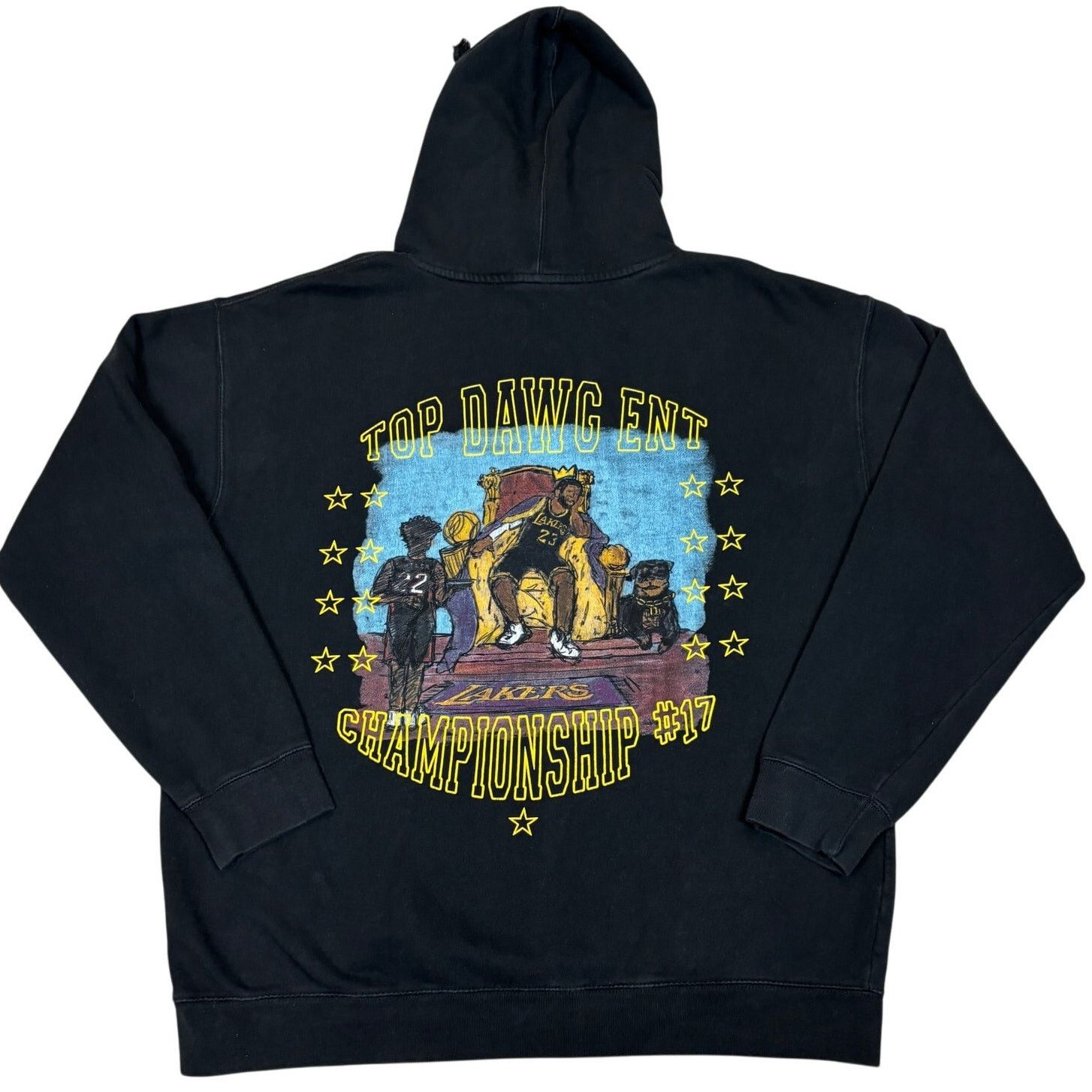 Top Dawg Entertainment Rare TDE LA Lakers Top Dog Ent #17 Hoodie Men's XL Kenrick Size US XL / EU 56 / 4 - 1 Thumbnail