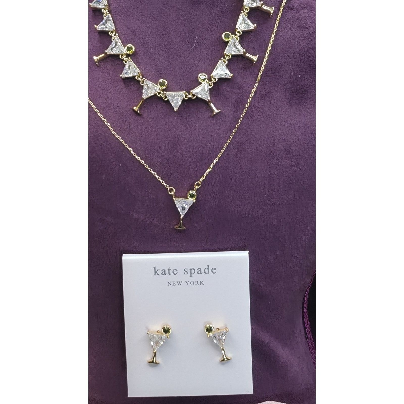 Kate Spade Kate Spade Martini Glass Jewelry Necklace Earrings Bracelet Size ONE SIZE - 2 Thumbnail