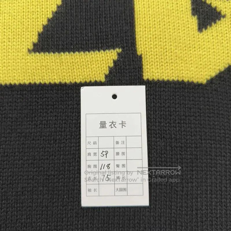 Louis Vuitton Louis Vuitton Black Knit Sweater with Yellow Accents . Size US M / EU 48-50 / 2 - 8 Thumbnail