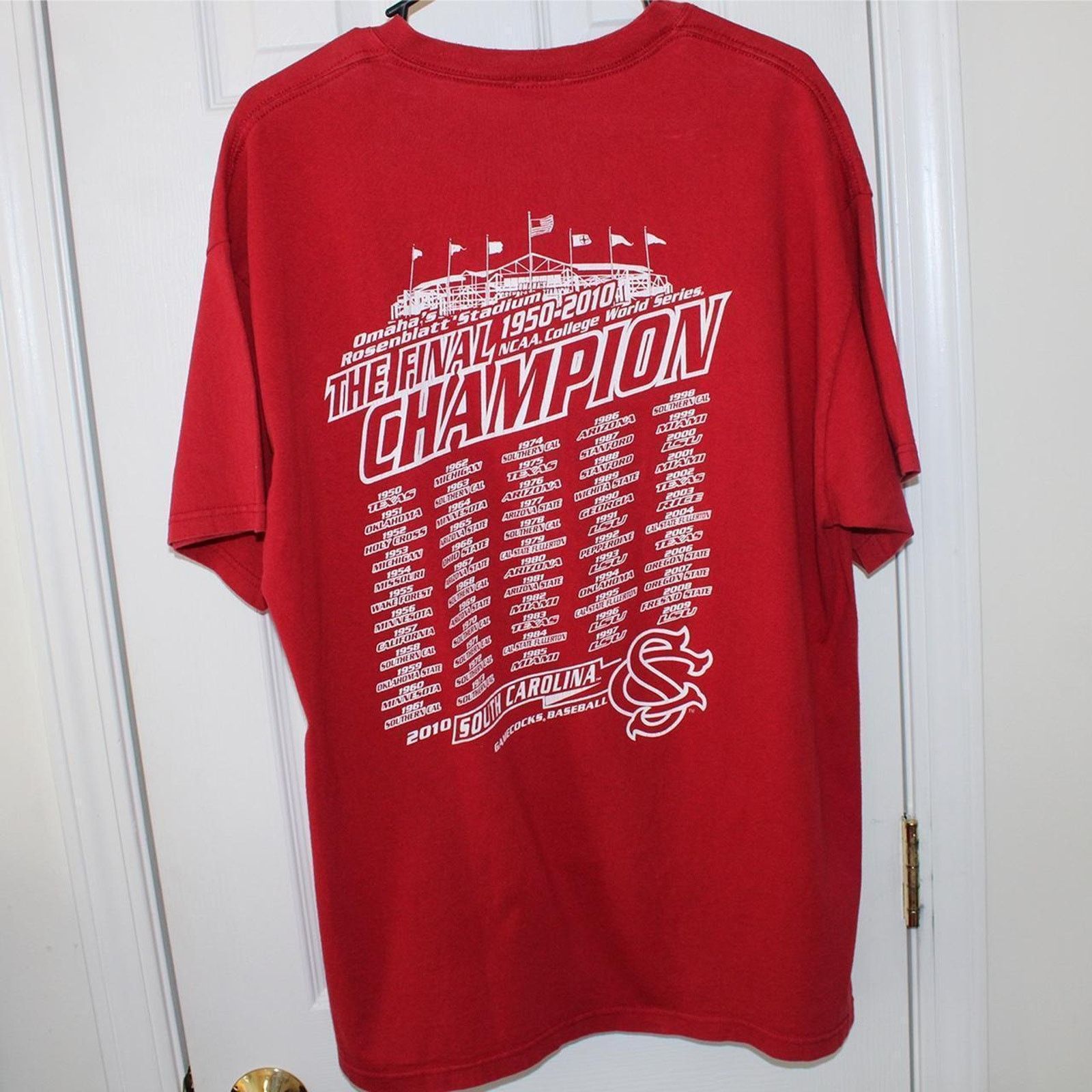 Vintage Vintage Red 2000's Step Ahead NCCA Baseball Graphic Tee Size US XL / EU 56 / 4 - 6 Thumbnail
