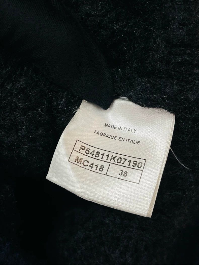 Chanel Chanel Blue-gray color-blocked puff sleeve knitted sweater Size XS / US 0-2 / IT 36-38 - 4 Thumbnail