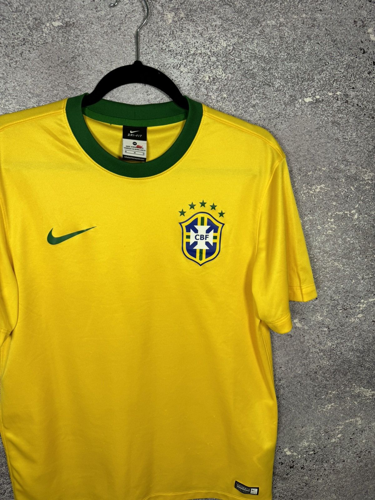 Nike Brazil National Team 2014 Nike Home Soccer Jersey Blokcore Size US M / EU 48-50 / 2 - 2 Thumbnail