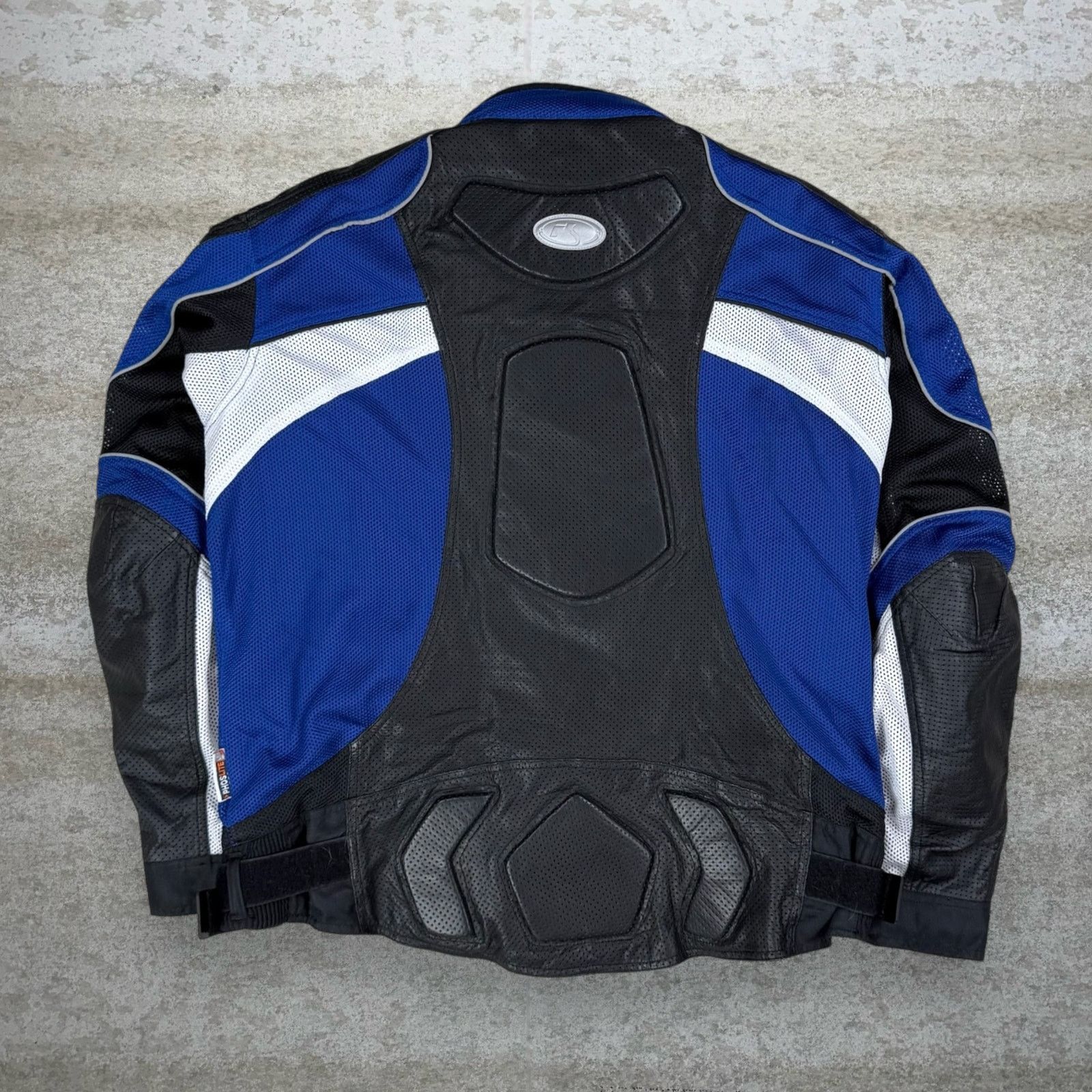 Vintage Vintage 90s Fieldsheer Motorcycle Jacket Mens 2XL Blue Black Size US XXL / EU 58 / 5 - 3 Thumbnail