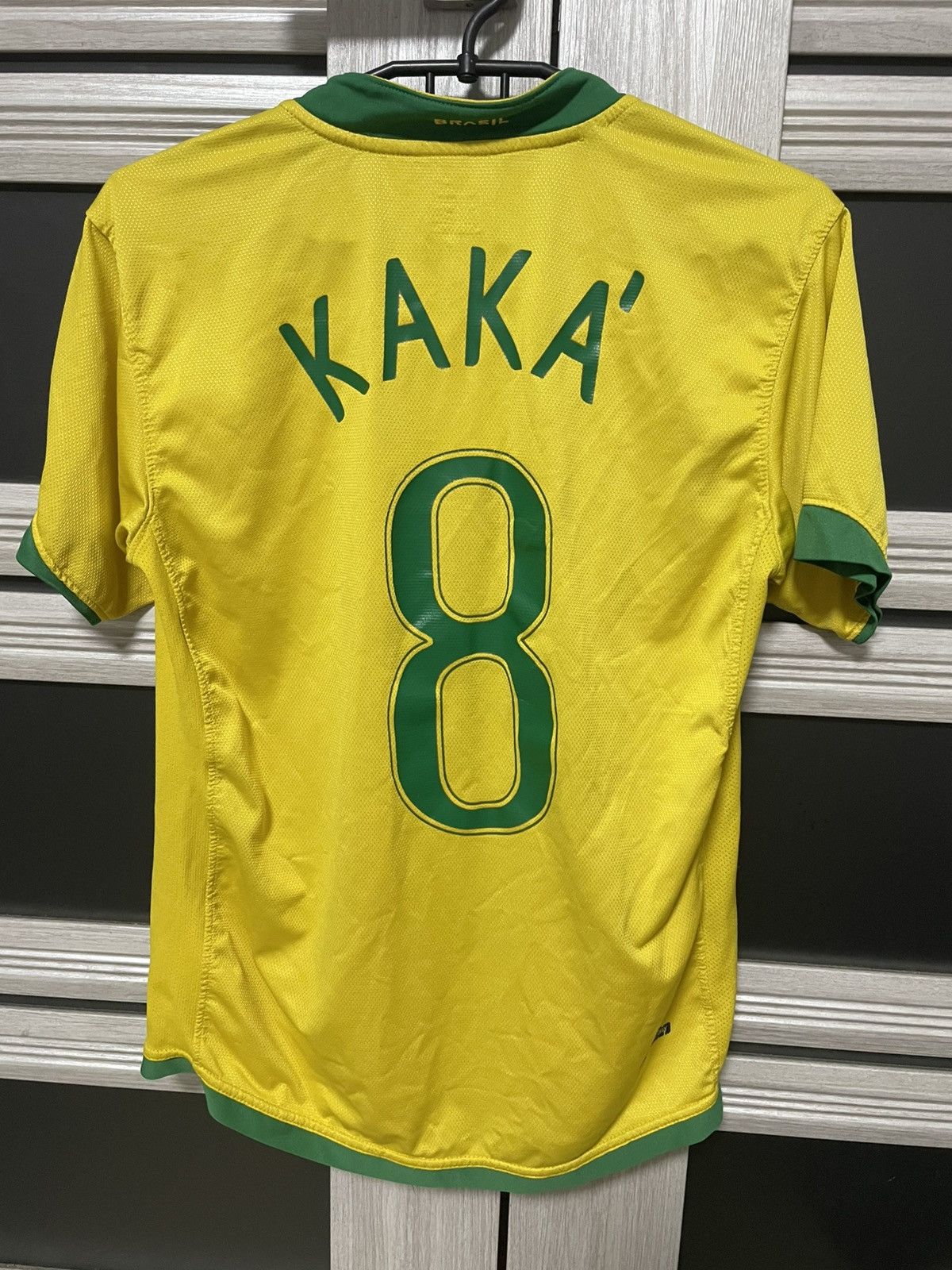 Nike × Vintage Nike Brazil National Team #8 Kaka 2006/2007 Home Jersey Kit Size US M / EU 48-50 / 2 - 2 Thumbnail
