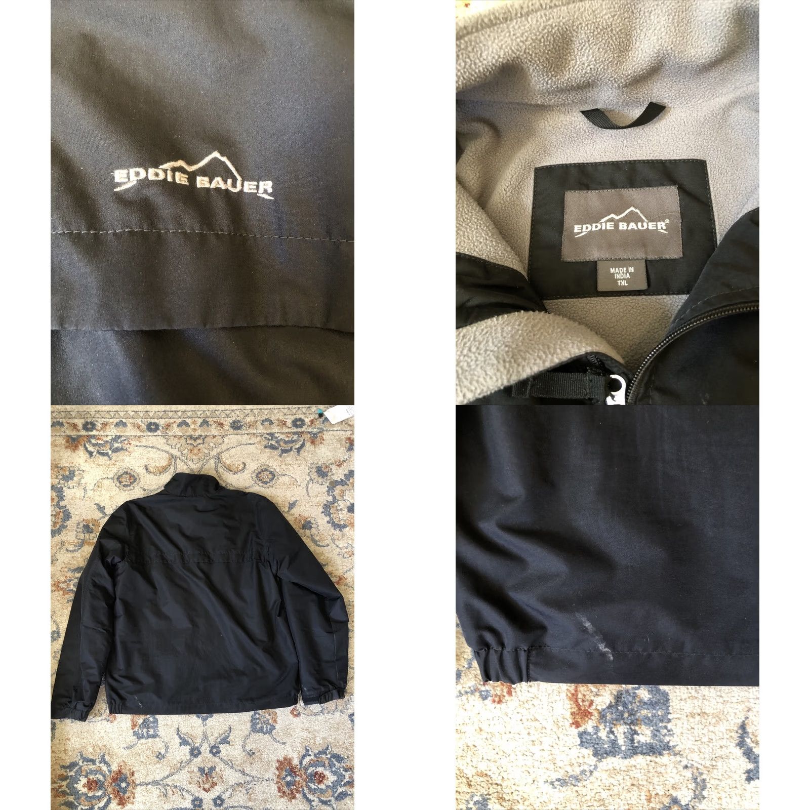 Eddie Bauer Eddie Bauer Jacket Softshell Full Zip TXL XL-Tall Black Men XLT Polyester/Spandex Size US XL / EU 56 / 4 - 8 Thumbnail