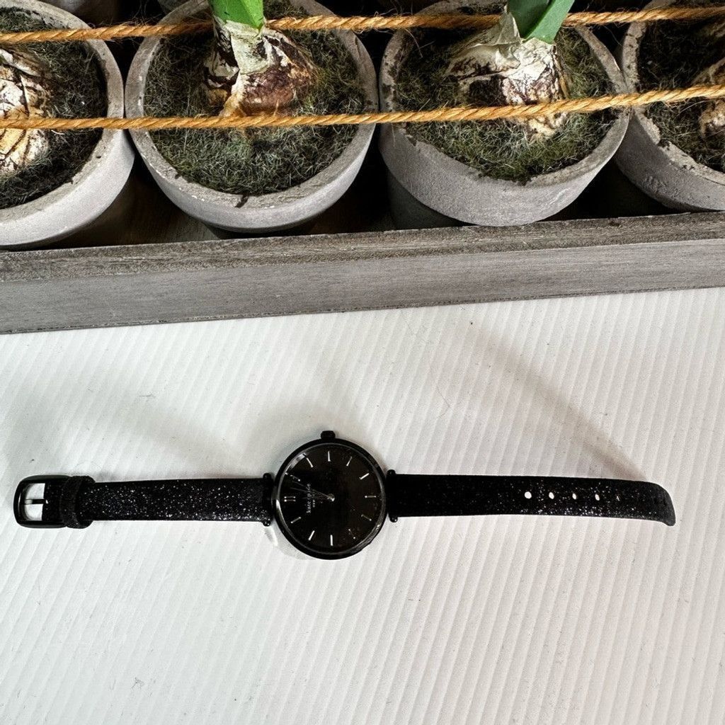 Kate Spade Kate Spade watch with Black glittery leather band Size ONE SIZE - 4 Thumbnail