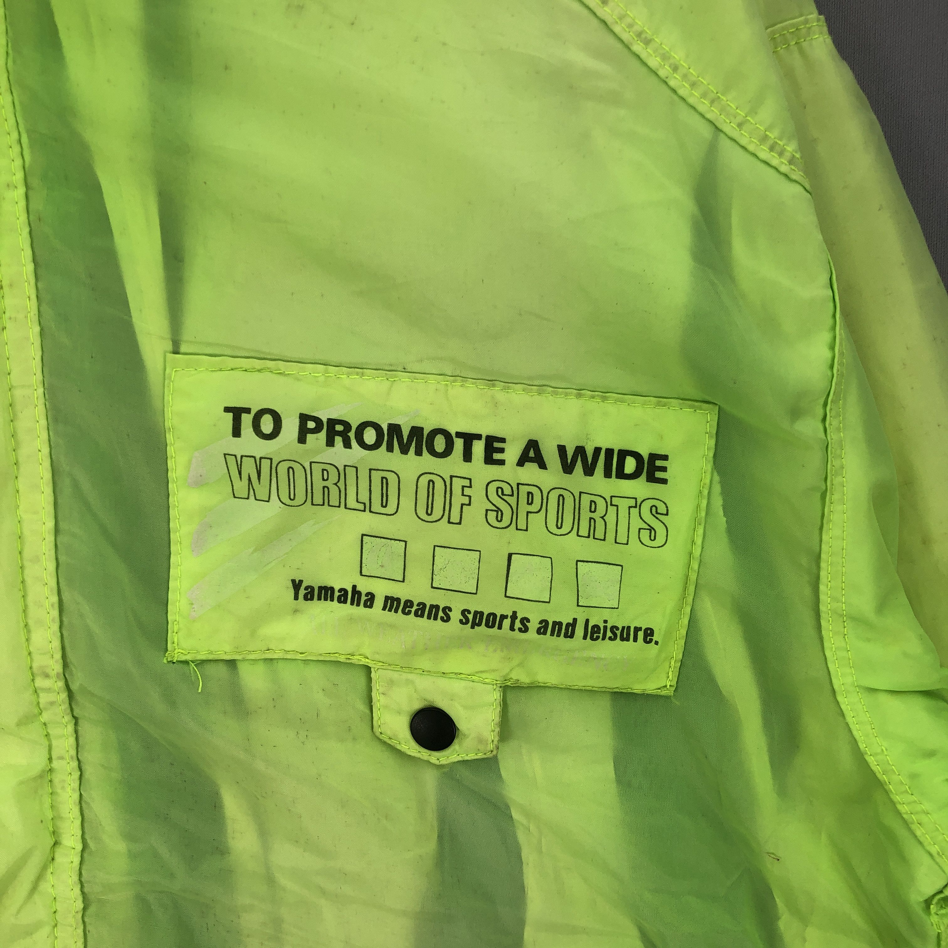 Vintage × Yamaha Vintage 90s Yamaha Windbreaker Sun Faded Racing Jackets Size US L / EU 52-54 / 3 - 4 Thumbnail