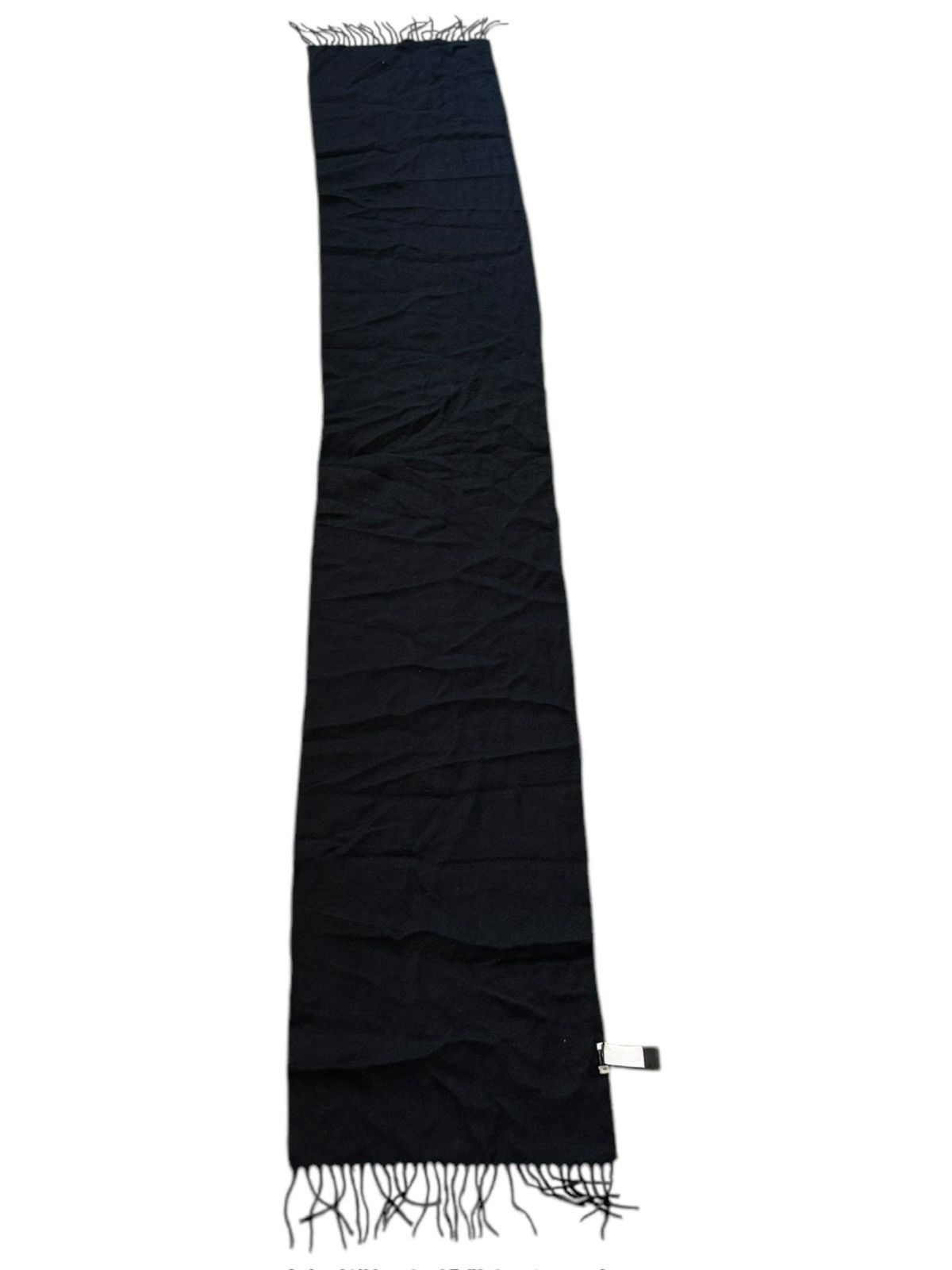 Calvin Klein Calvin Klein Logo Black Wool Wrap Shawl Scarf Size ONE SIZE - 8 Thumbnail