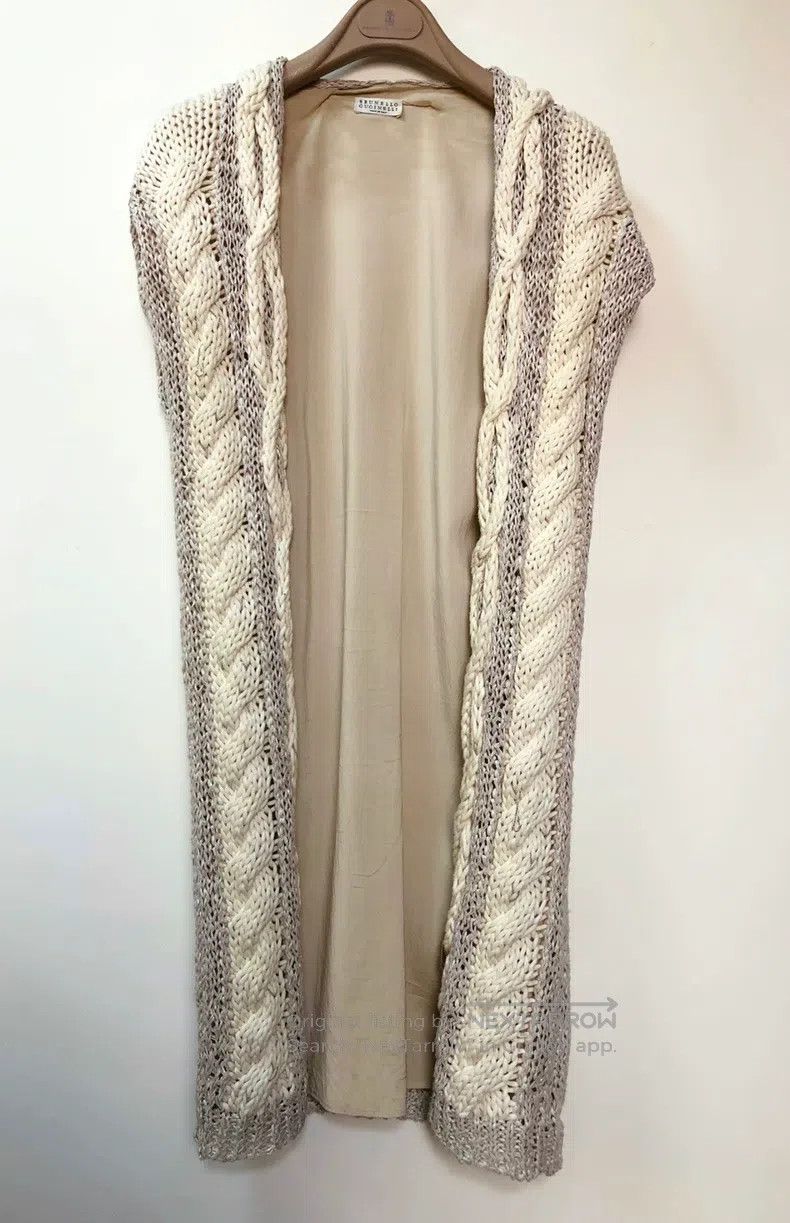 Brunello Cucinelli Brunello Cucinelli Beaded Knit Vest Size S / US 4 / IT 40 - 2 Thumbnail