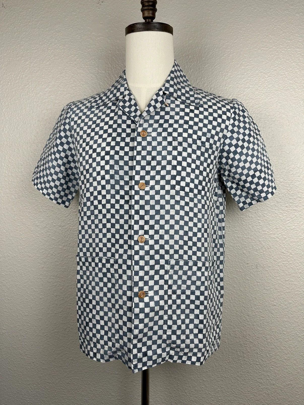 Visvim SS16 Duke Shirt S/S Checkerboard (N.D.) Size US M / EU 48-50 / 2 - 4 Thumbnail