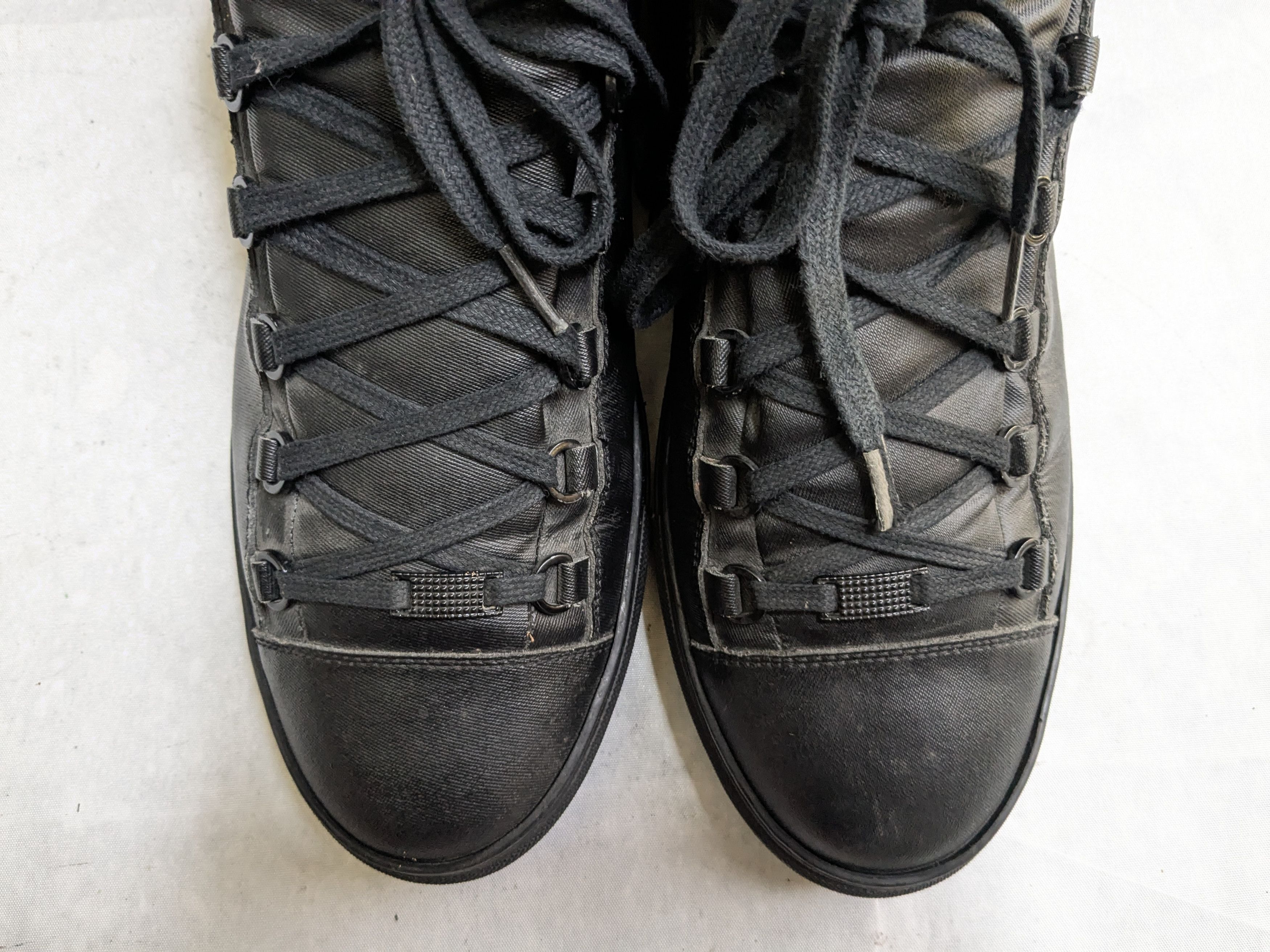 Balenciaga Balenciaga Arena Sneakers Black 13 High Tops Canvas Size US 13 / EU 46 - 4 Thumbnail