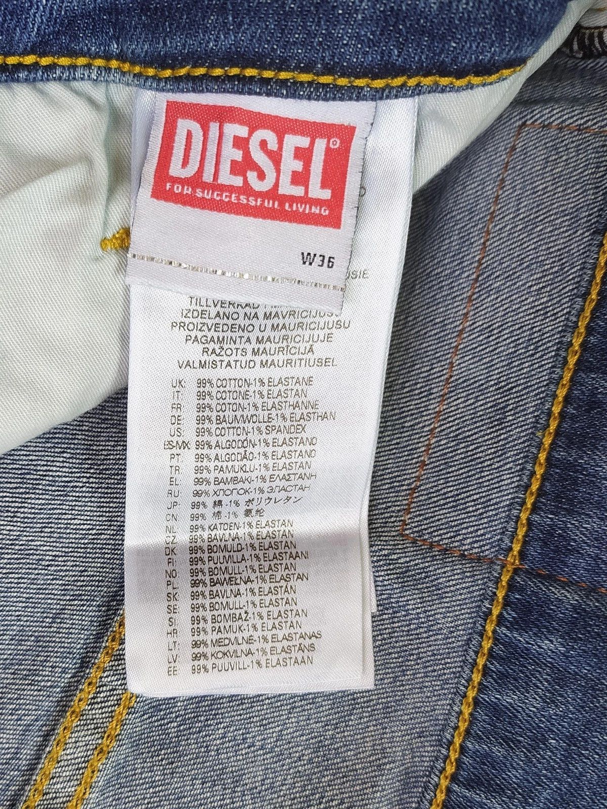 Diesel Diesel D-YENNOX L.30 MENS JEANS T/9881 Size US 36 / EU 52 - 8 Thumbnail