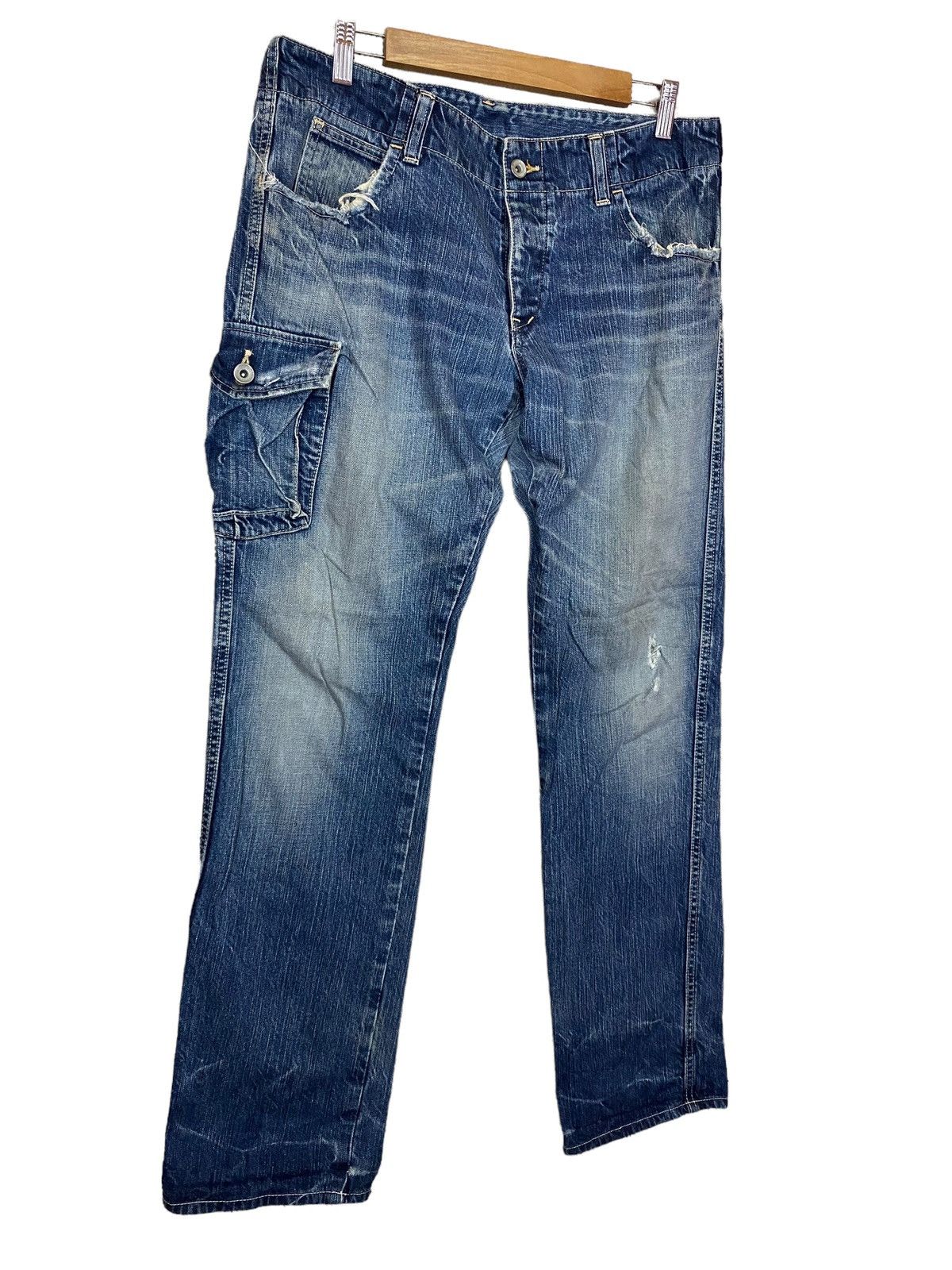 Edition Japan × Japanese Brand × Johnbull John bull distressed denim regular fits Size US 33 - 3 Thumbnail