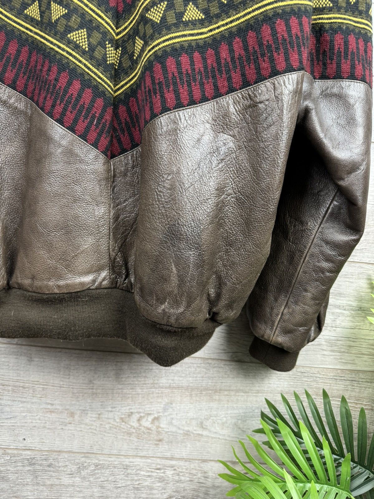 Unique warm rare vintage bomber jacket of the 80s from Skin