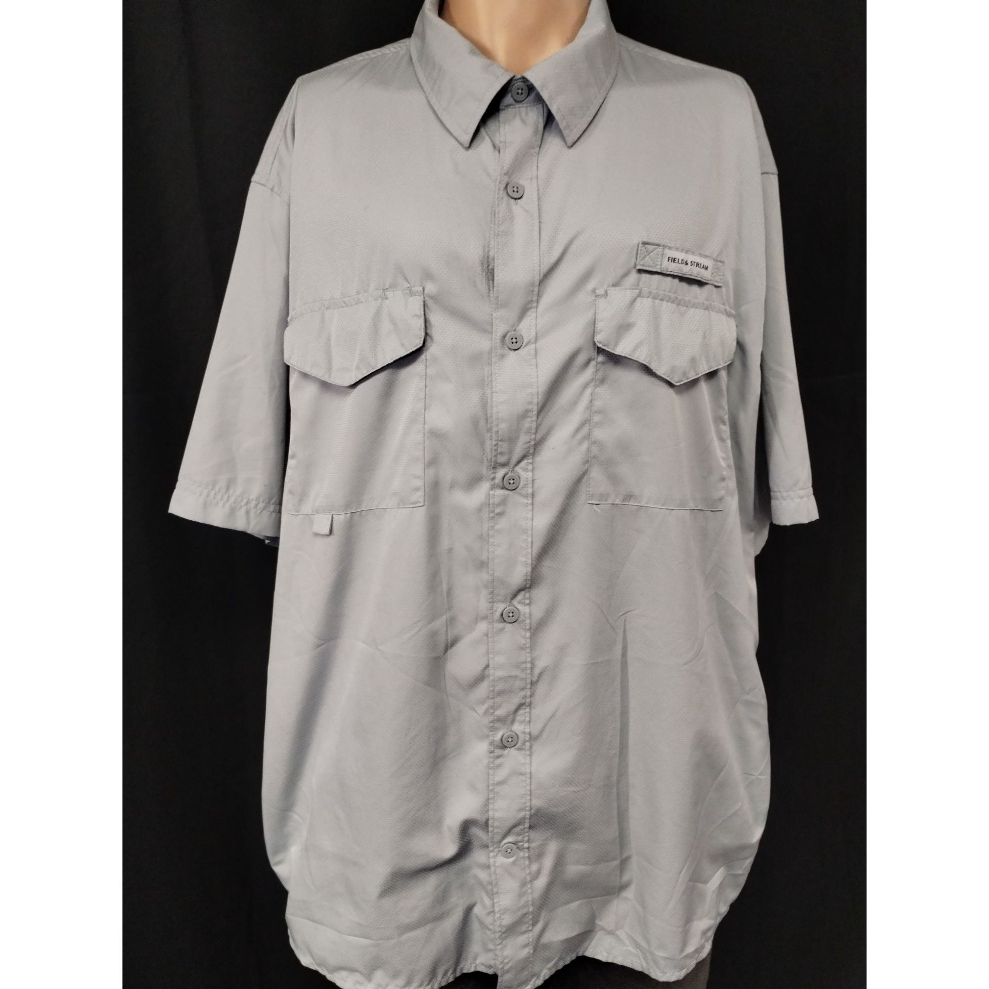 Field & Stream Field Stream Men's Grey Fishing Shirt/Button Up SzXL SKU 400 Size US XL / EU 56 / 4 - 1 Thumbnail