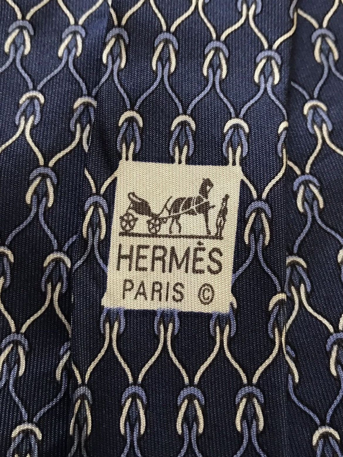 Hermes Hermes Paris Neck Tie Size ONE SIZE - 3 Thumbnail