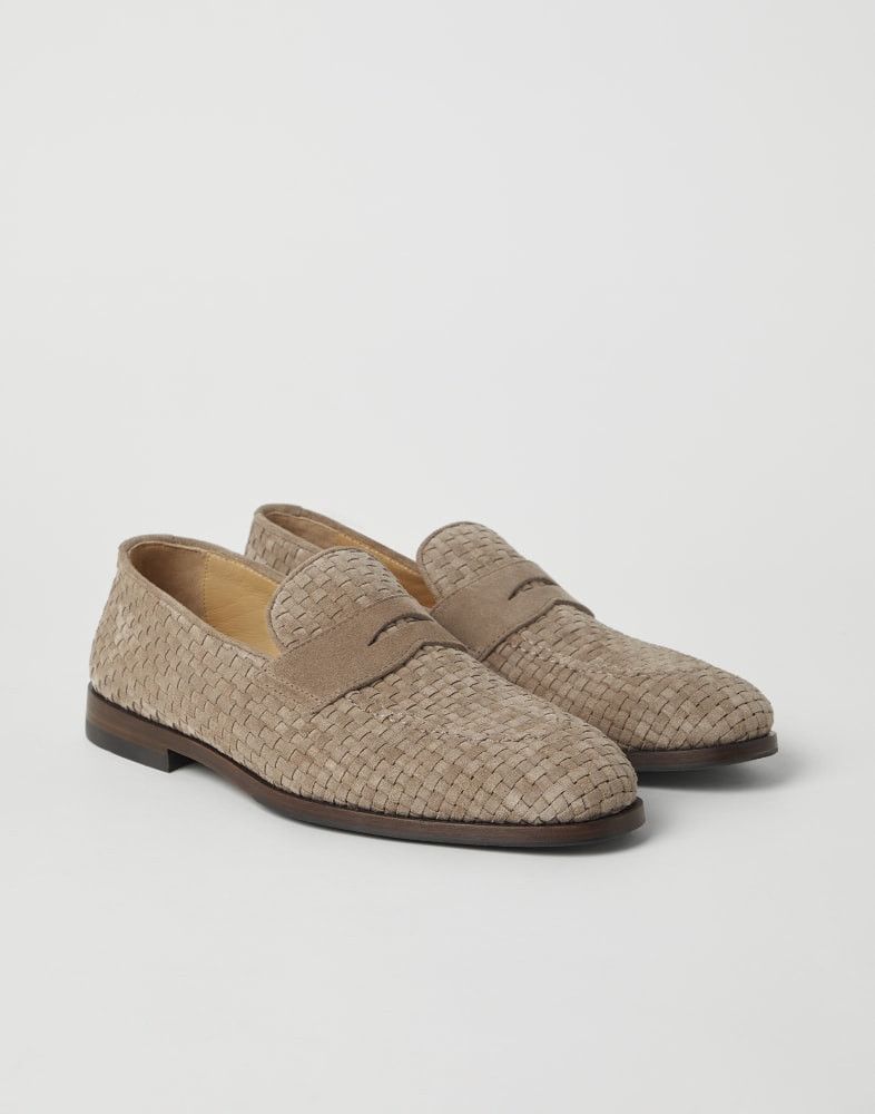 Brunello Cucinelli o1w1db10725 Pair Of Loafers in Beige Size US 9 / EU 42 - 2 Thumbnail