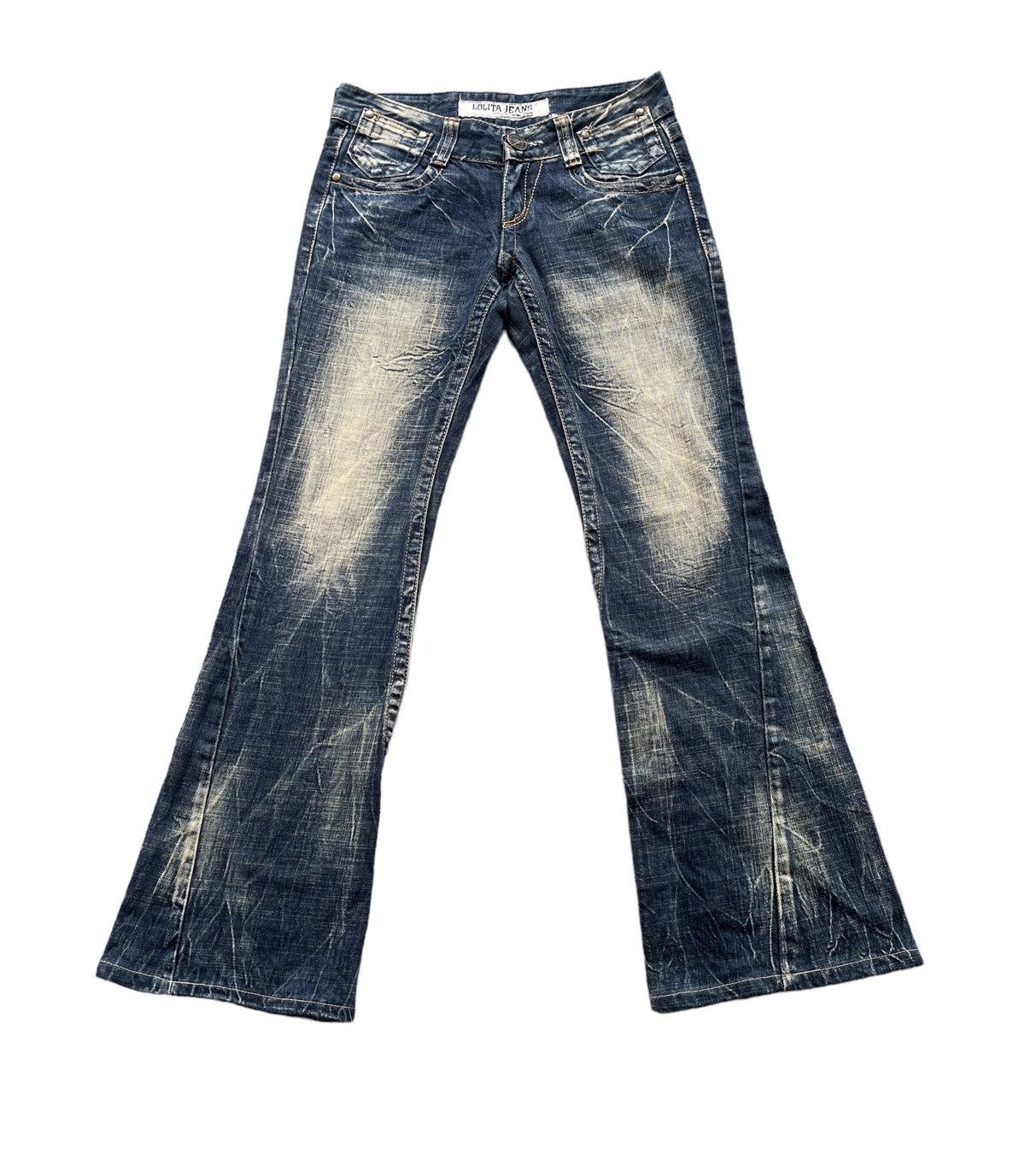 Lolita Jeans Flare Jeans yoshimori nara lolita distressed mud rusty Size US 30 / EU 46 - 1 Thumbnail