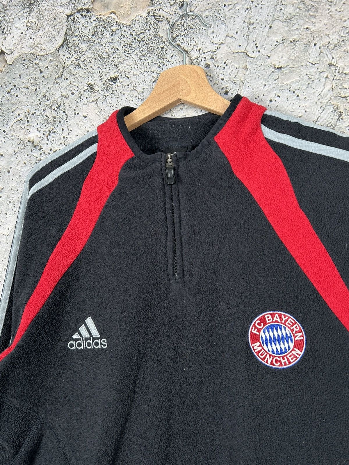 Adidas Vintage Bayern Munich Soccer Jersey Fleece Football Rare 00s Size US XL / EU 56 / 4 - 3 Thumbnail