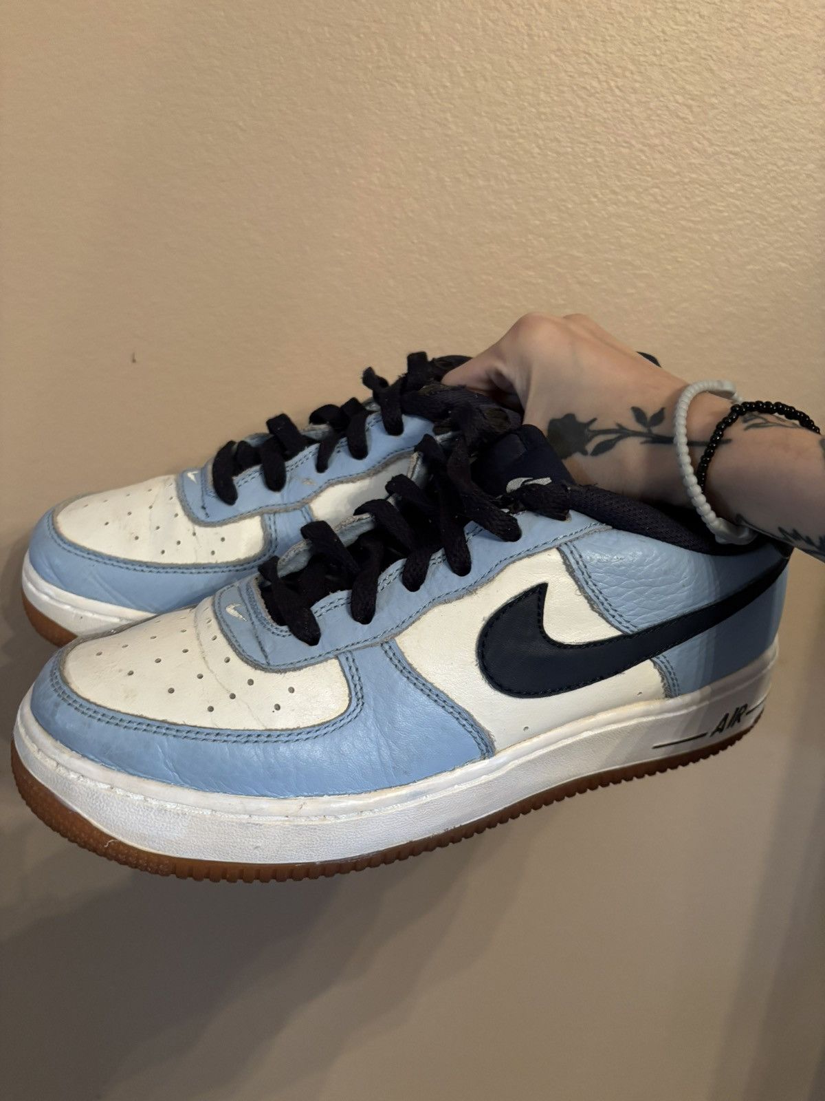 Nike Nike Air Force 1 Premium GS 'Light Blue' Size US 7 / EU 40 - 6 Thumbnail
