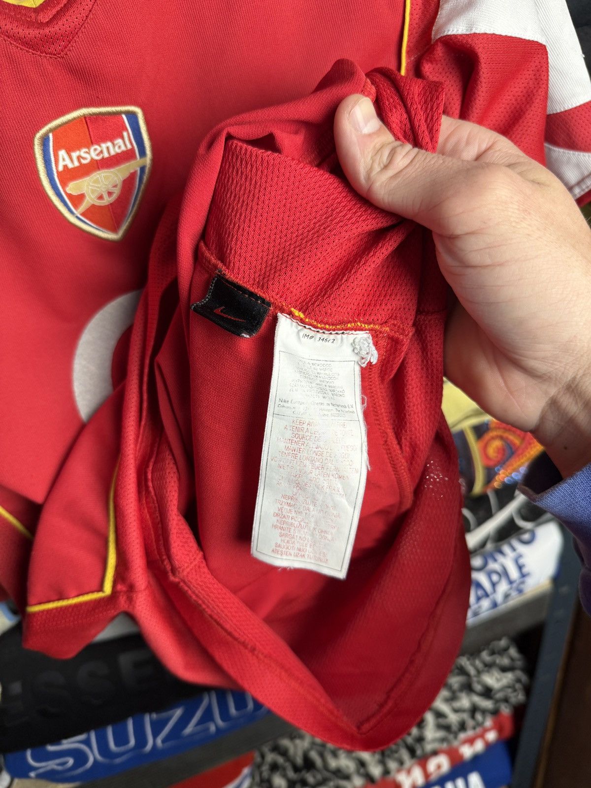 Nike 90s Nike Arsenal O2 Total 90 Soccer Jersey Y2K Drill 90s Size US S / EU 44-46 / 1 - 8 Thumbnail